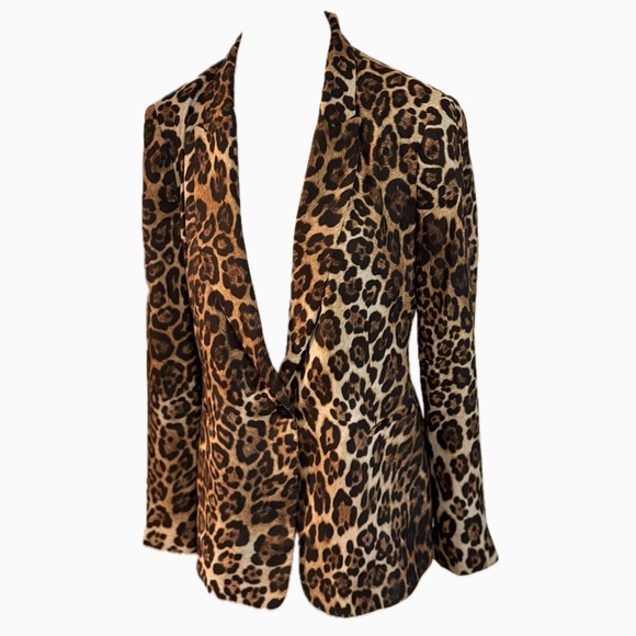 ZARA Leopard Print Blazer - Picture 2 of 9